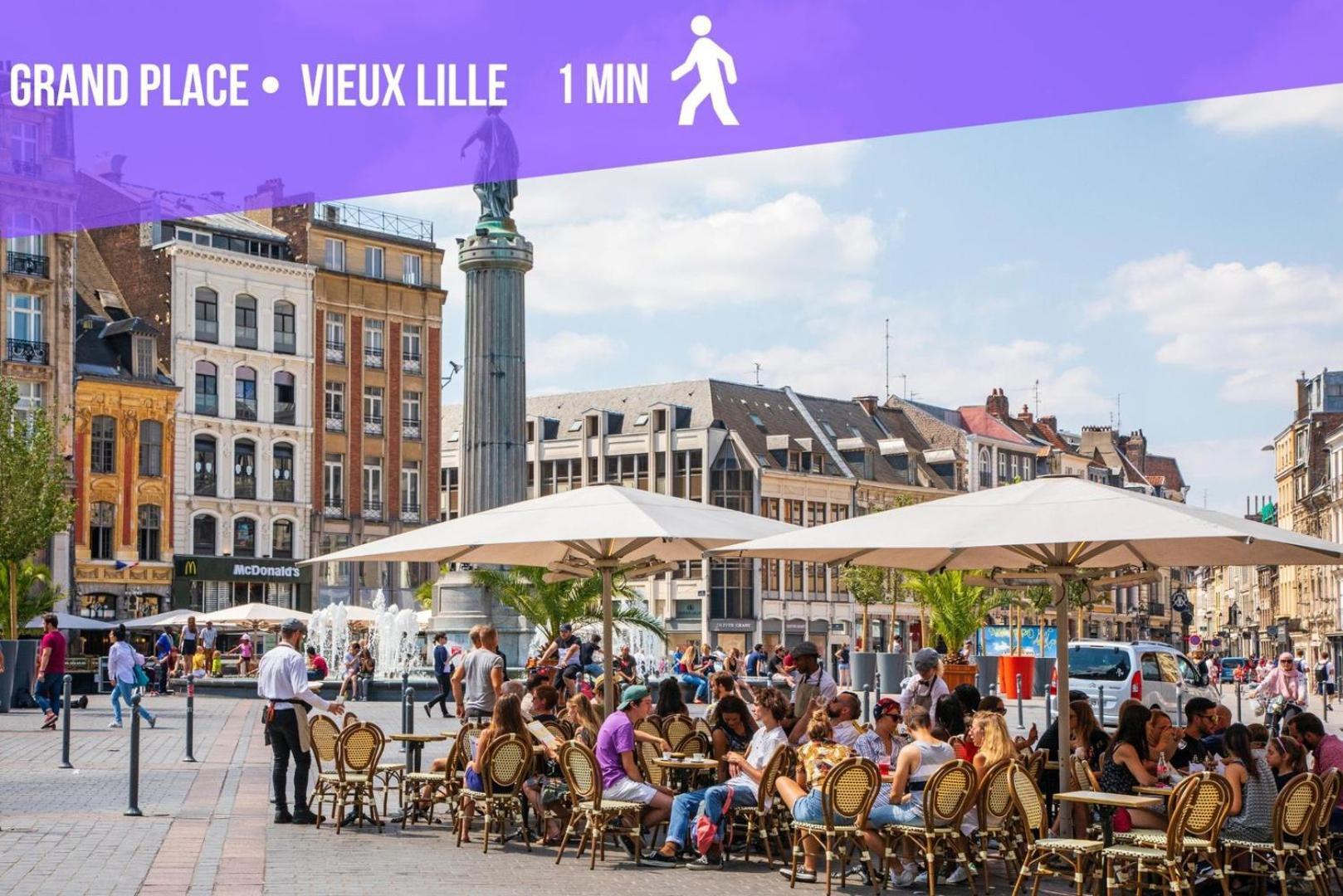 Lille Grand Place - Comfortable For 3 Pers Appartement Buitenkant foto